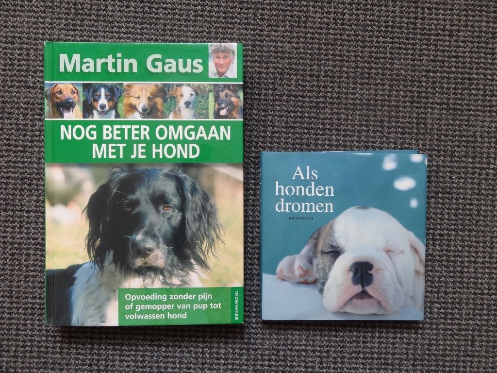 2 boeken over honden, opvoeding Martin Gaus, 288 blz, Verzenden, Gelezen, Honden