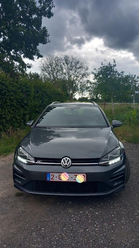 Volkswagen golf break Rline, Auto's, Euro 6, 5 deurs, Zilver of Grijs, Te koop