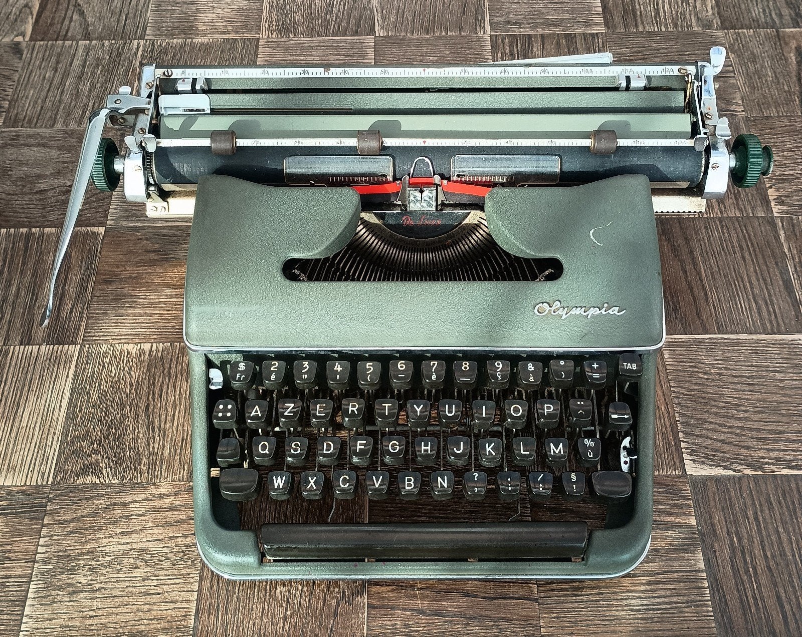 Olympia deluxe typemachine azerty, Ophalen, Gebruikt