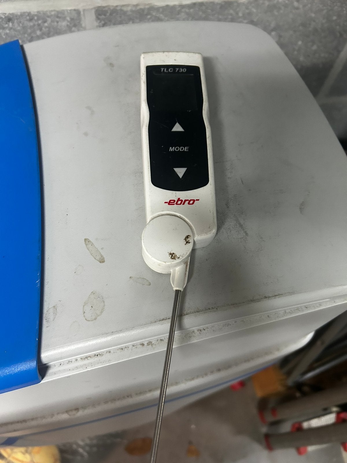 Thermomètre à double infrarouge/rabattable, Thermomètre infrarouge, Enlèvement, Utilisé
