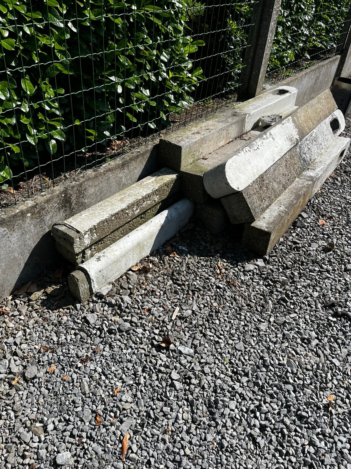 Beton omheining, Tuin en Terras, Palen, Balken en Planken, Ophalen, Gebruikt, Palen