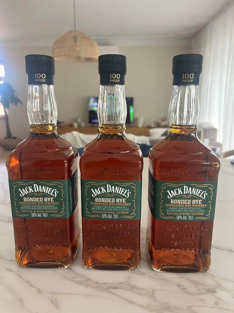 3 bouteilles Jack daniels Bonded rye, Enlèvement ou Envoi, Neuf