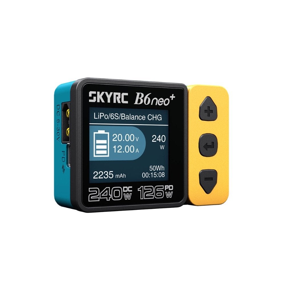 SkyRC B6neo+ Smart Charger yellow/blue LiPo 1-6s 10A 200w, Ophalen of Verzenden, Nieuw, Onderdeel