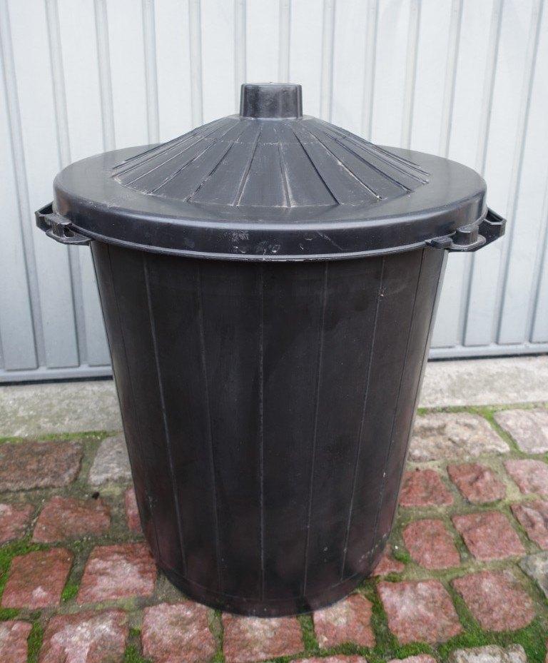 Plastic ton/vat, afvalemmer/bak 80L, 40 liter of meer, Ophalen, Gebruikt, Kunststof