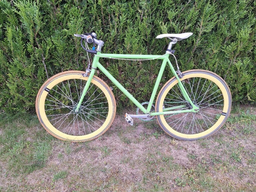 Groene herenfiets, Fietsen en Brommers, Fietsen | Heren | Herenfietsen, Ophalen, Gebruikt