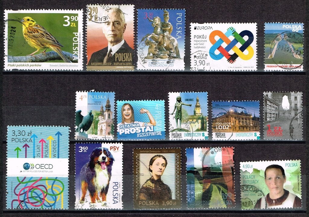 Timbres-poste de Pologne - K 5935 - divers 4, Envoi, Pologne, Affranchi