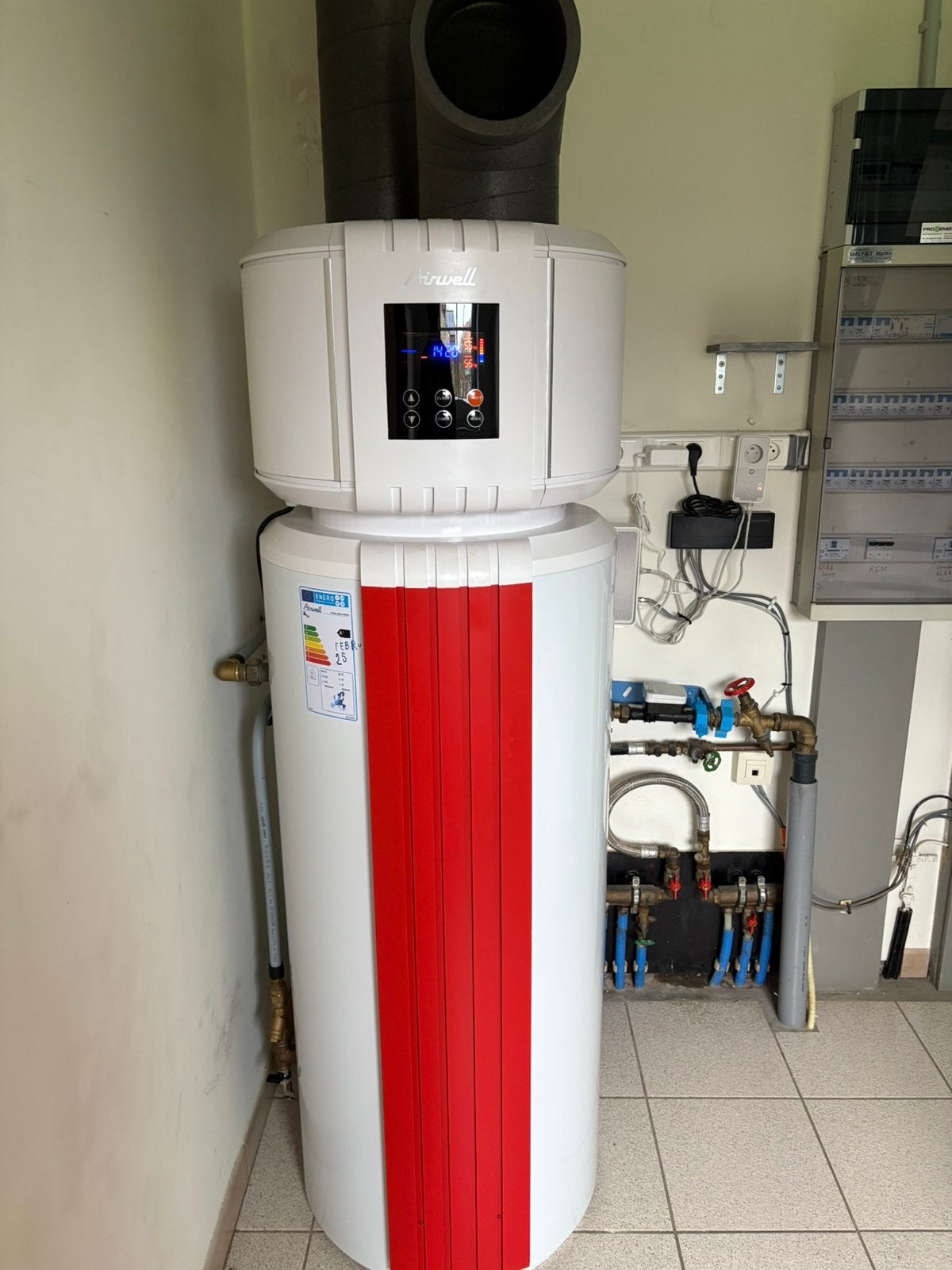Airwell warmtepompboiler 190L (A+) - zo goed als nieuw, Enlèvement, Comme neuf, Boiler
