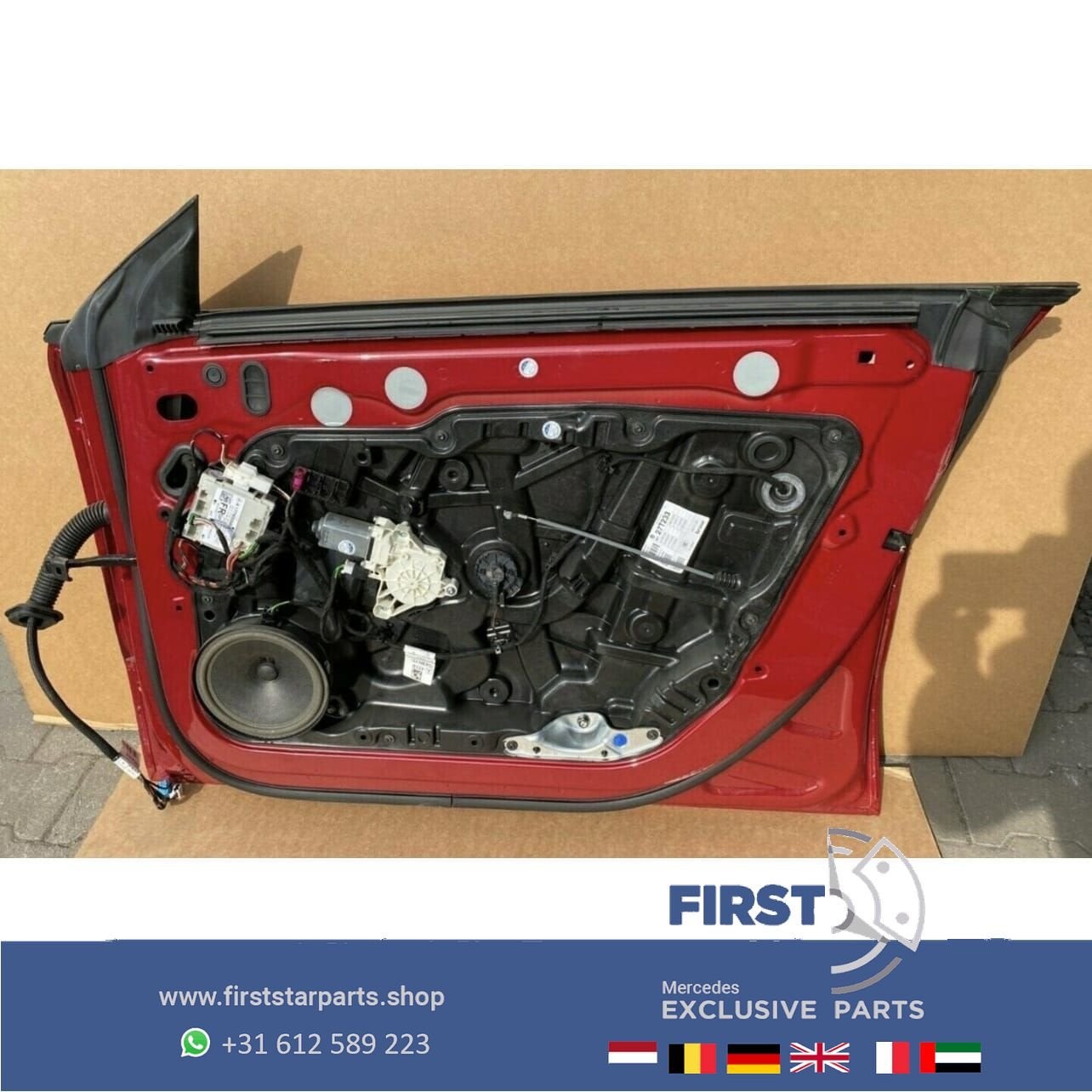 W118 C118 X118 CLA DEUR PORTIER ROOD COMPLEET RECHTSVOOR Mer, Gebruikt, -, Deur, Ophalen of Verzenden