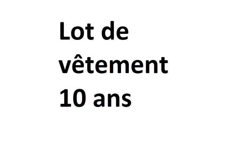 Lot de vêtement 10 ans, Garçon, Enlèvement, Utilisé, Okaidi