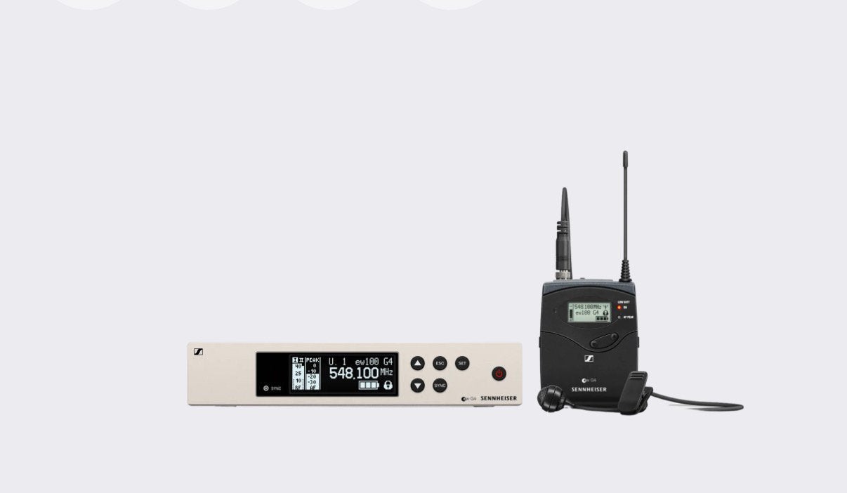 Sennheiser ew 100 G4 draadloze dasspeldmicrofoon (Lavalier), Ophalen of Verzenden, Nieuw
