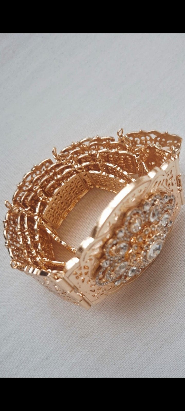 Prachtige nieuwe vergulde riem, Handtassen en Accessoires, Ringen, Nieuw, Dame, 20 of groter, Goud, Overige materialen, Ophalen of Verzenden