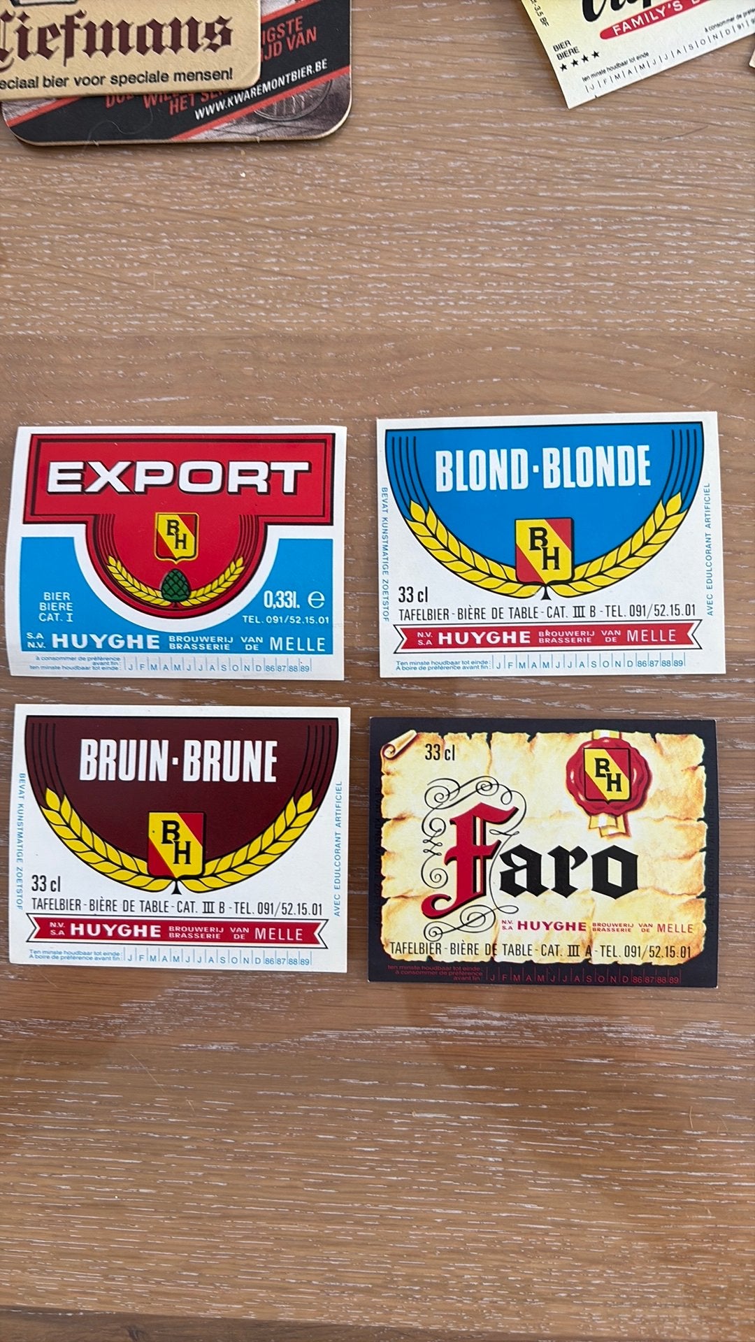 Etiketten Brouwerij Huyghe !, Verzenden, Zo goed als nieuw