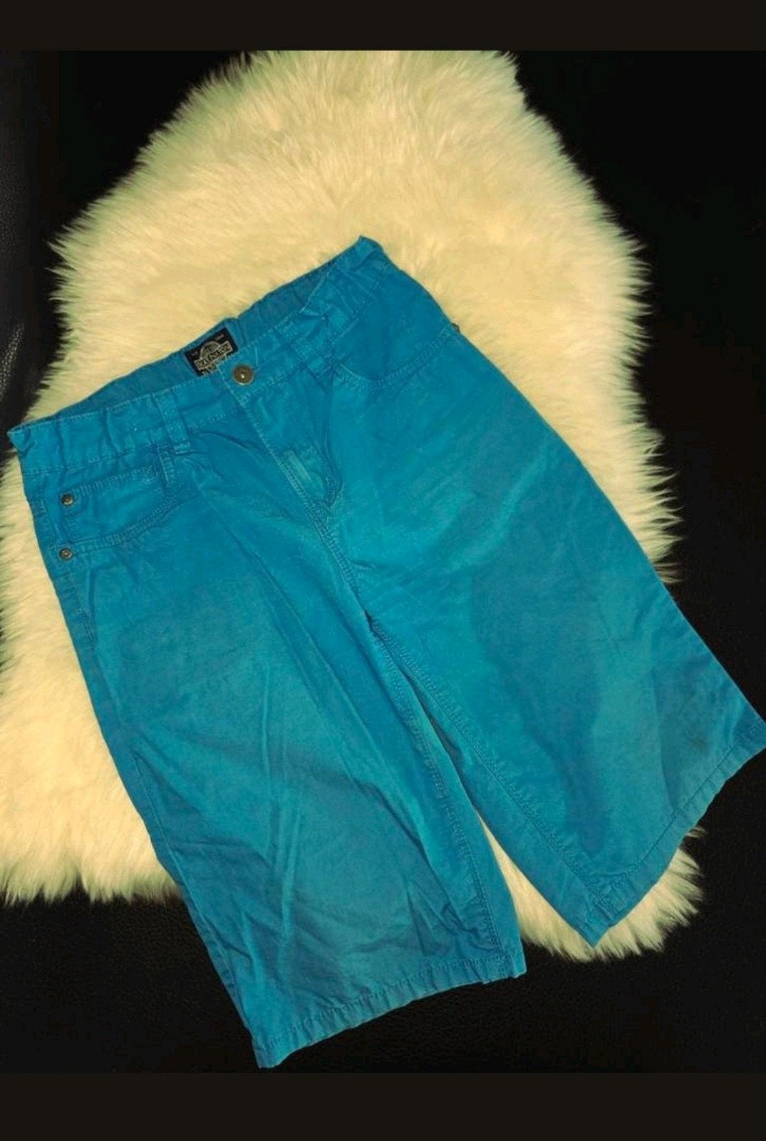Blauwe bermuda / short met verstelbare taille maat 158, Ophalen of Verzenden, Zo goed als nieuw, Jongen, Broek
