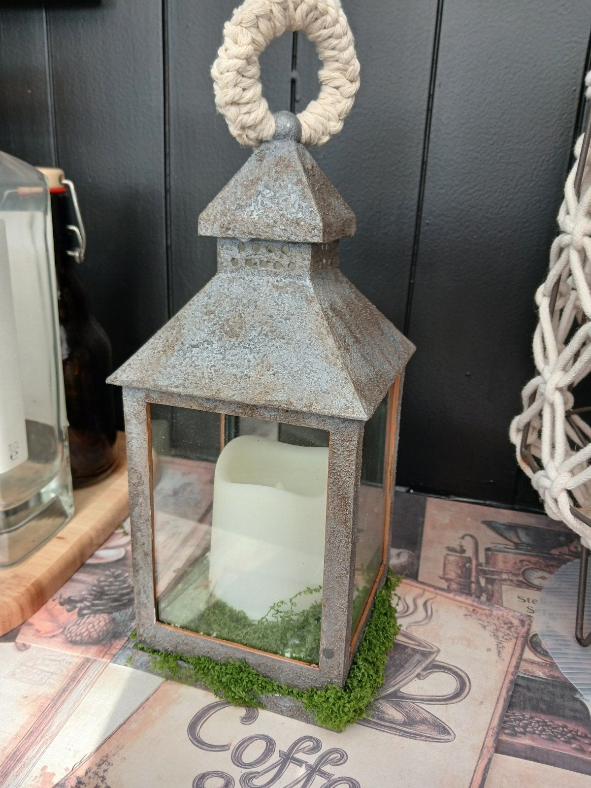 lantaarn met kaars, Ophalen of Verzenden, Nieuw, Glas