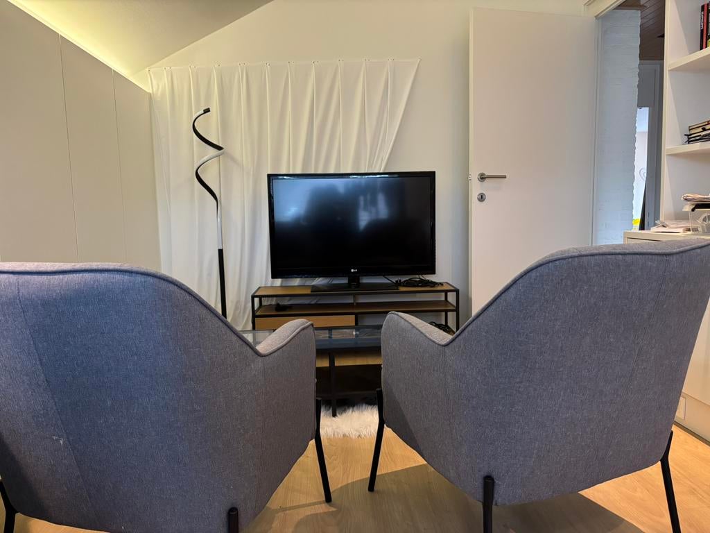 Kot inboedel: 2 zeteltjes, salontafel, tv-meubel, TV, Enlèvement, Utilisé