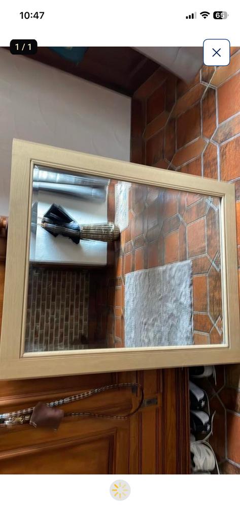 Miroir, Maison & Meubles, Accessoires pour la Maison | Miroirs, Enlèvement, Comme neuf, 75 à 100 cm, 100 à 150 cm