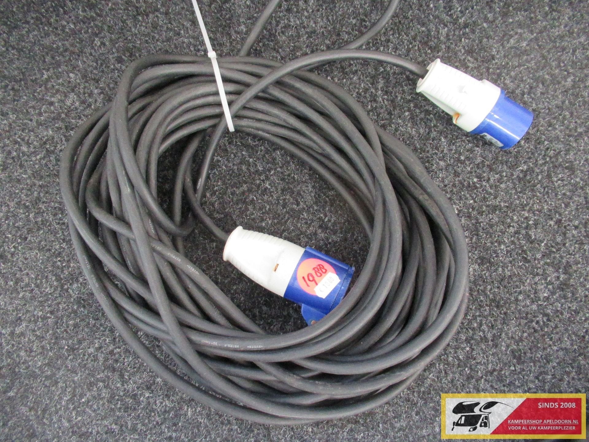10 mtr. snoer met stekkers nr. 1988, -, Utilisé, -, -