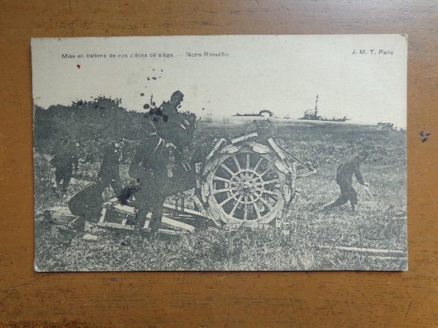 Pk Mise en batterie de nos pièces de siège Notre Rimailho, Envoi, Avant 1920, Affranchie, Politique et Histoire