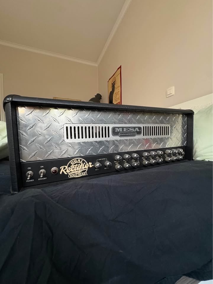 Mesa Boogie dubbele gelijkrichter Solo Head 100W 3-kanaals, Muziek en Instrumenten, Ophalen, Zo goed als nieuw, Gitaar, 100 watt of meer