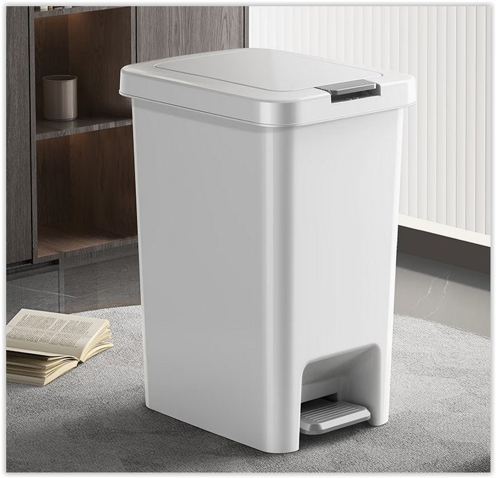 Poubelle Rectangulaire Moderne Blanche de Grande Capacité, Enlèvement ou Envoi, Neuf