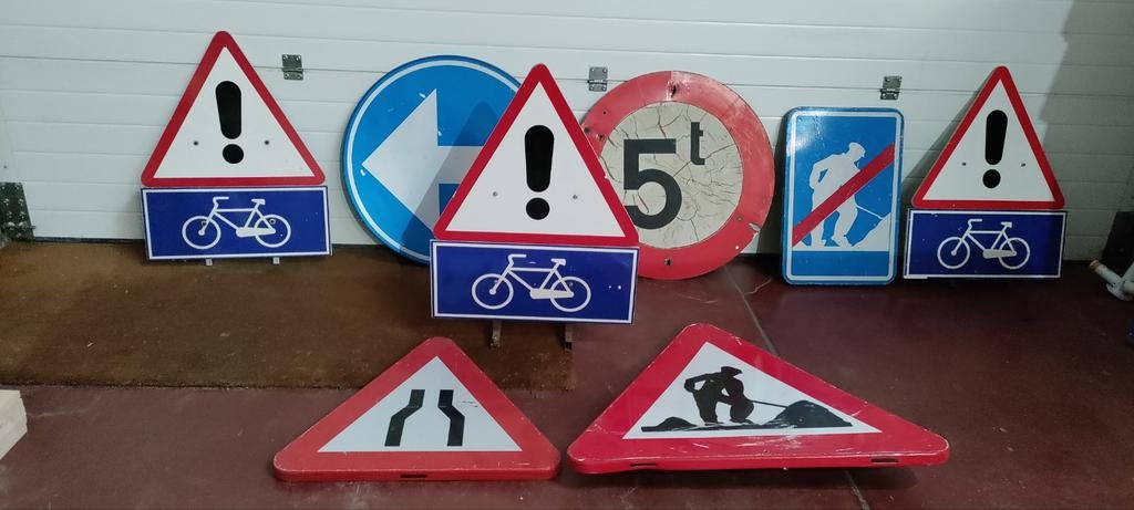 Panneaux de signalisation pour courses cyclistes, Enlèvement