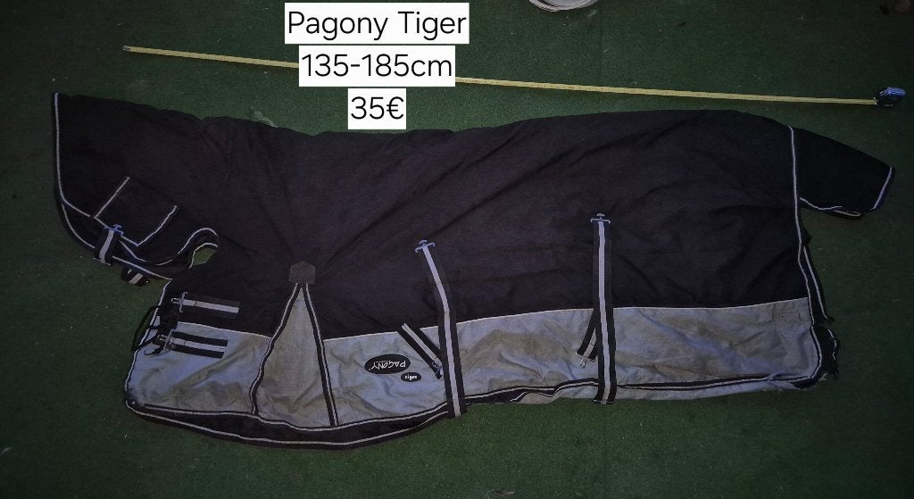 Paardendeken Pagony Tiger 135cm-185cm Geel Brussels Putte, Ophalen of Verzenden, Gebruikt, Geel, BR
