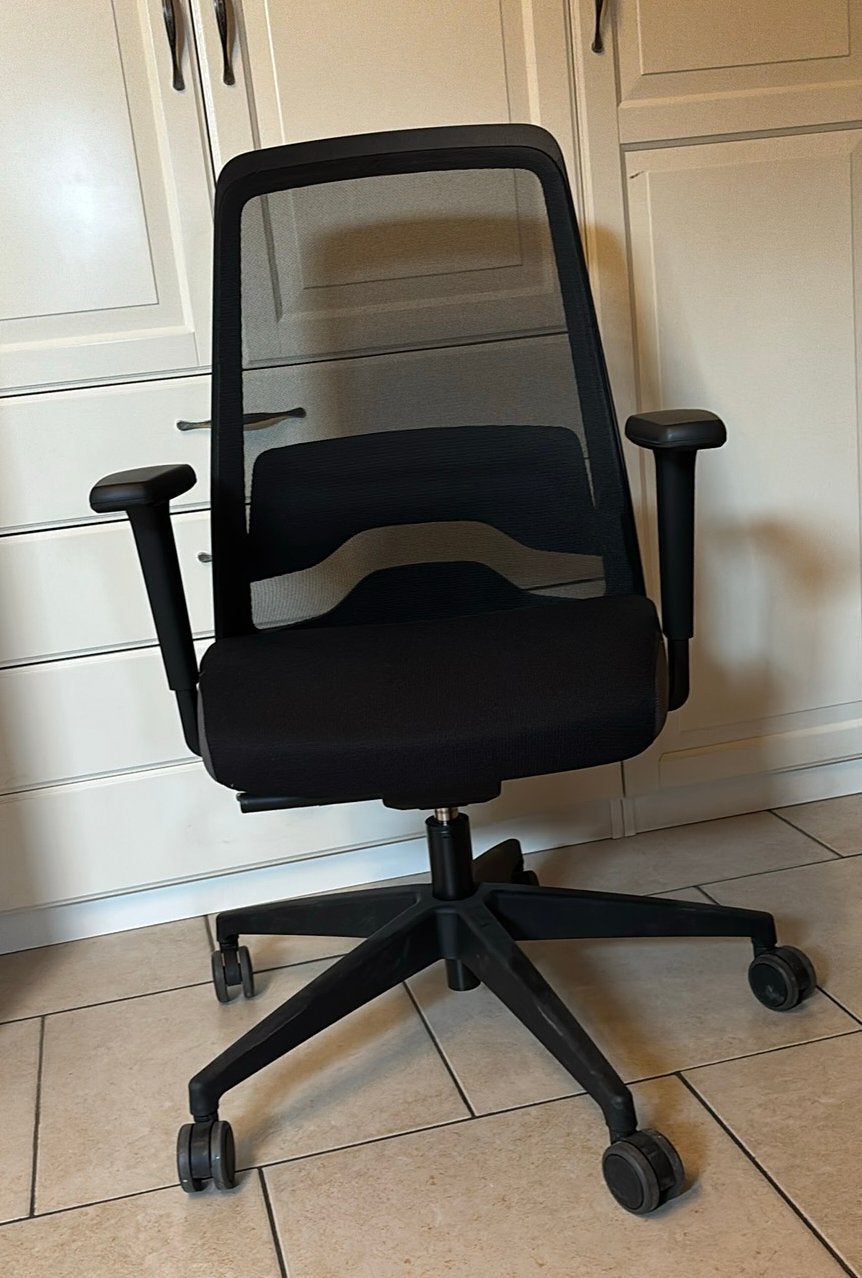Interstuhl EVERYis1 Ergonomische Bureaustoel – Zwart (Mesh), Huis en Inrichting, Ophalen, Zwart, Zo goed als nieuw, Bureaustoel
