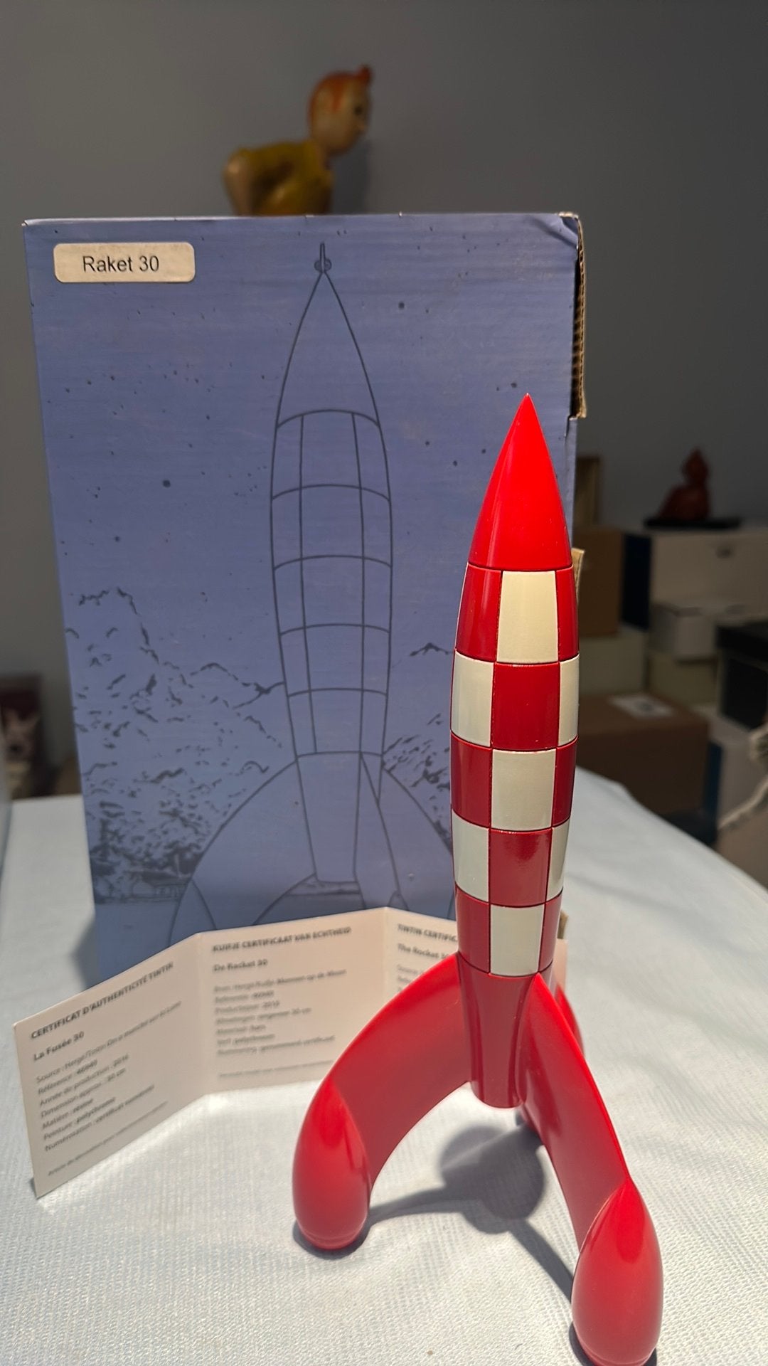 Raket 30 cm, Enlèvement ou Envoi, Tintin, Neuf, Statue ou Figurine