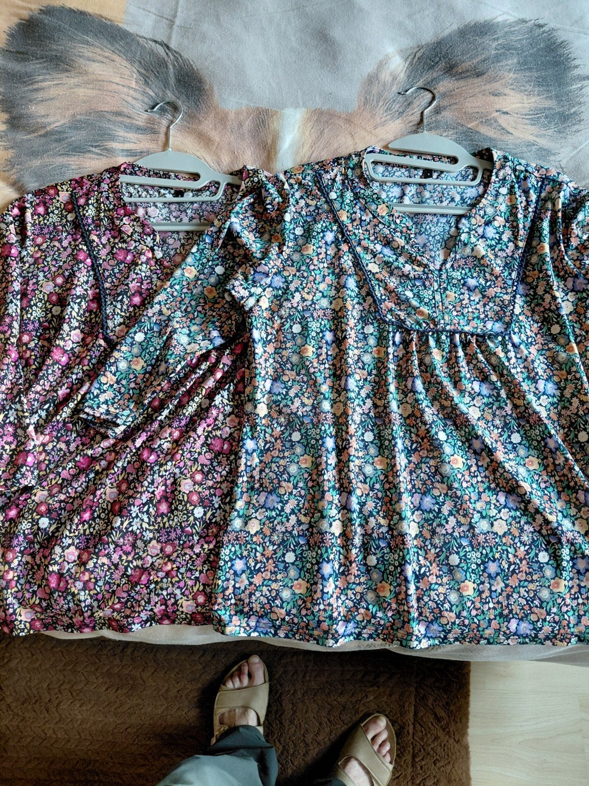 2 bloesjes, Taille 42/44 (L), Enlèvement ou Envoi, Comme neuf, Multicolore