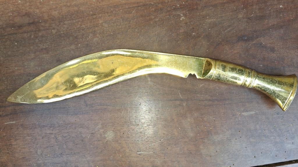 Koperen Nepalese Kukri Gurkha dolk., Ophalen of Verzenden