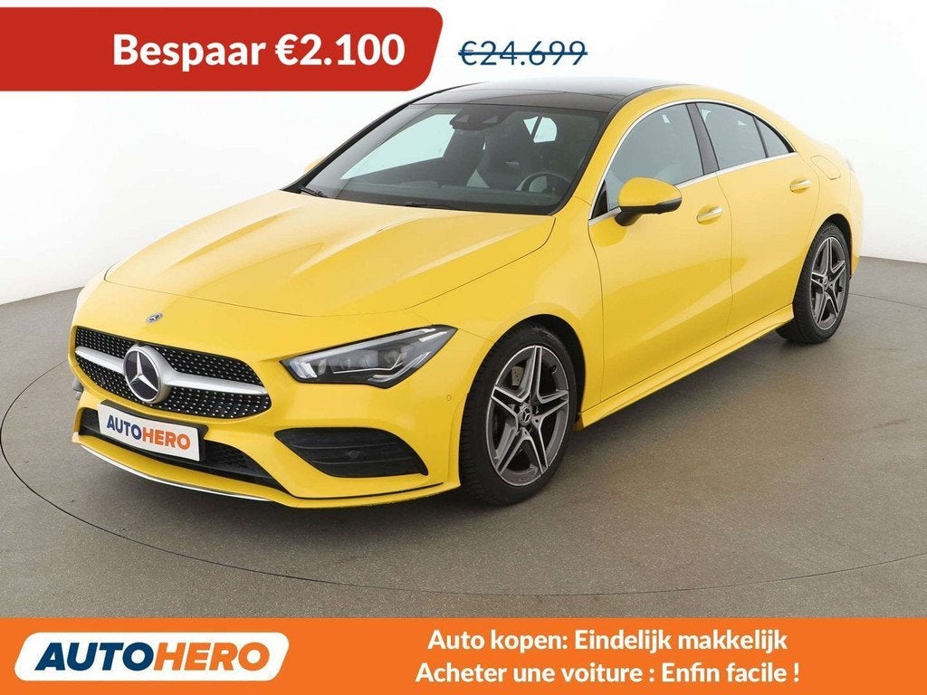 Mercedes-Benz CLA-Klasse 200 CLA 200 d AMG Line, Autos, Mercedes-Benz, Cuir, CLA, Achat, Jaune