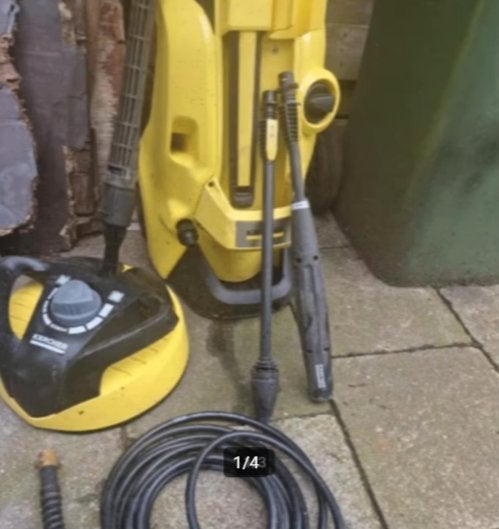 Hogedrukreiniger karcher k4 power control   130 bar, Tuin en Terras, Ophalen, Gebruikt, Met regelbare waterdruk, KARCHER