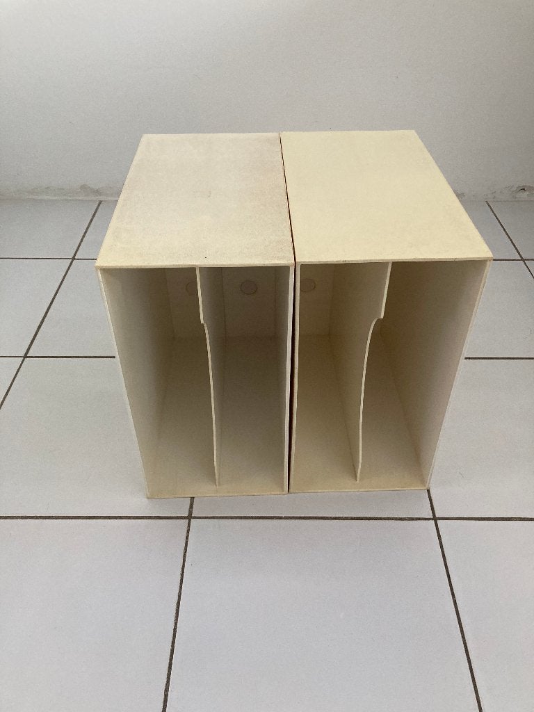 Boîtes de rangement pour vinyl LP | Design | DBdesign DBGM, Marqué, Enlèvement ou Envoi, Objet, 34 cm