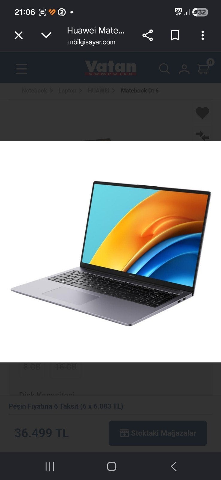 Huawei matebook d16 jamais utiliser