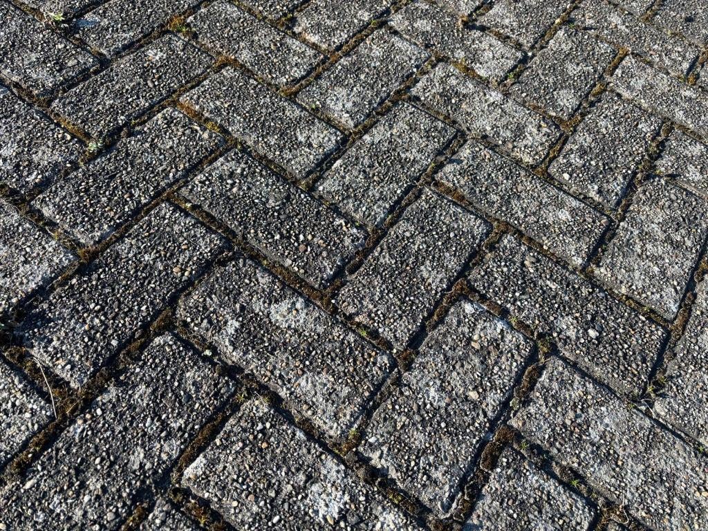 Betonklinkers  22x11  GRATIS  80m², Tuin en Terras, Ophalen, Gebruikt, Klinkers, 10 m² of meer