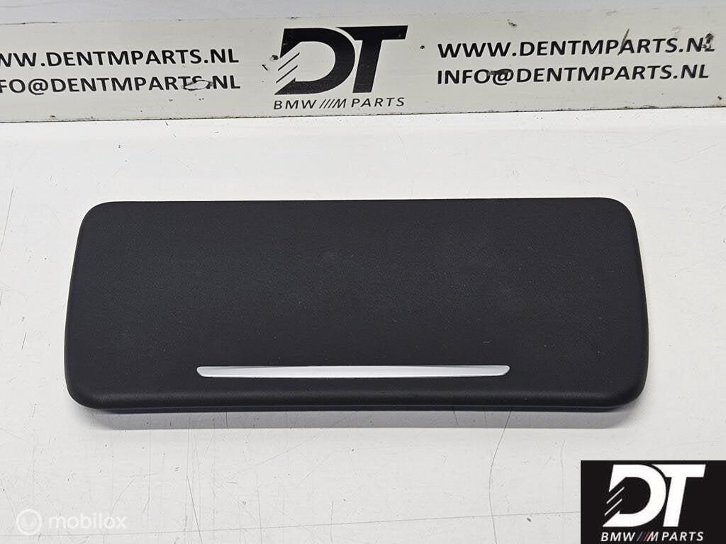 Afdekkap bekerhouder zwart leer BMW F10 M5 51168050682, Gebruikt, Ophalen of Verzenden, BMW, BMW