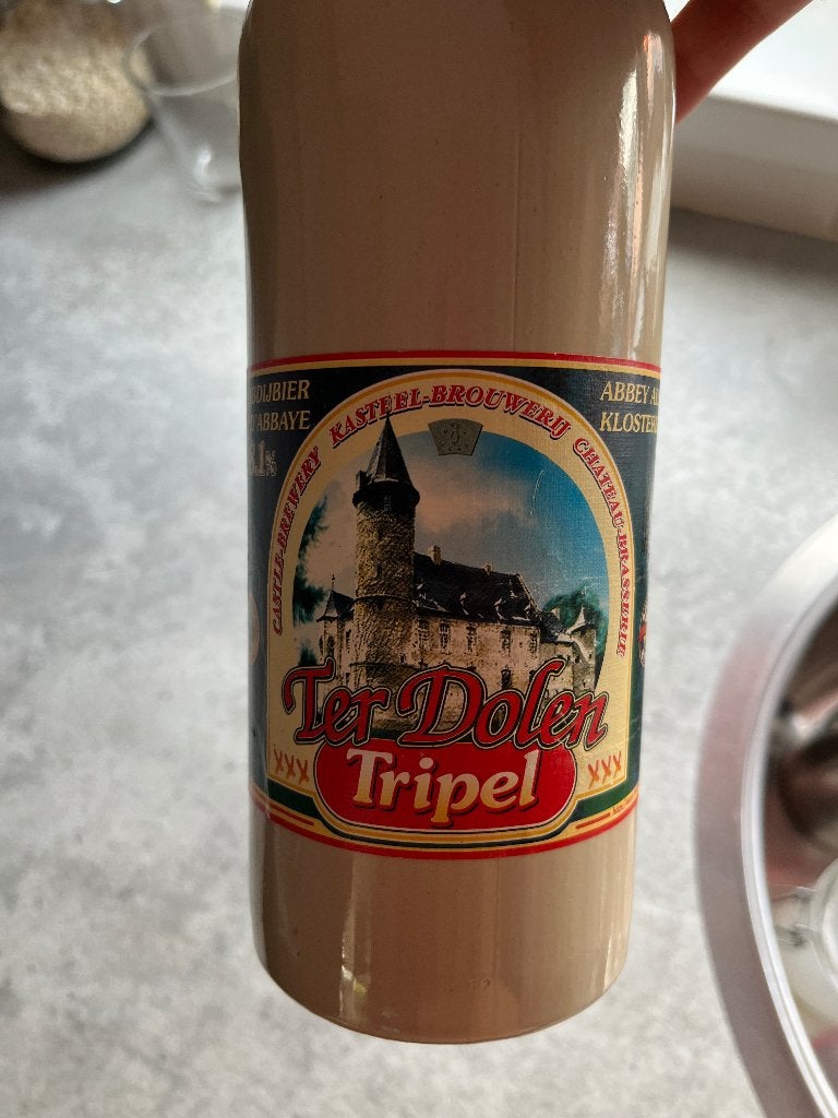 Ter Dolen Tripel stenen kruik, Verzamelen, Ophalen of Verzenden, Nieuw, Flesje(s), Overige merken
