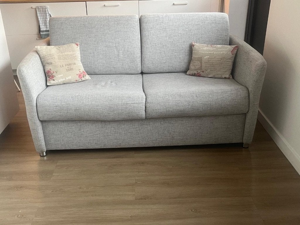 Slaapbank, Ophalen, 210 cm, 140 cm, Zo goed als nieuw