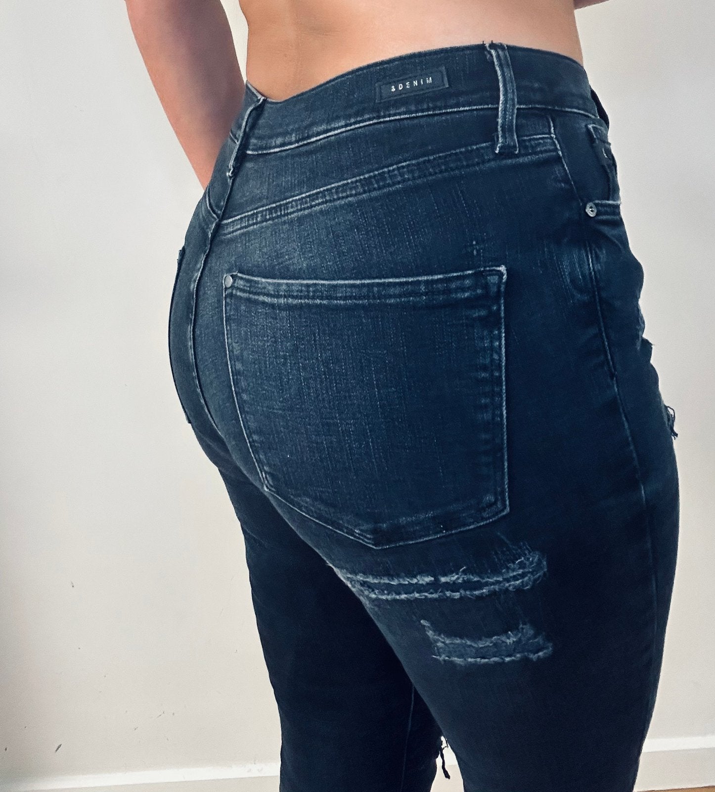 Jean skinny taille haute H&M Jeans 27, Envoi, Comme neuf