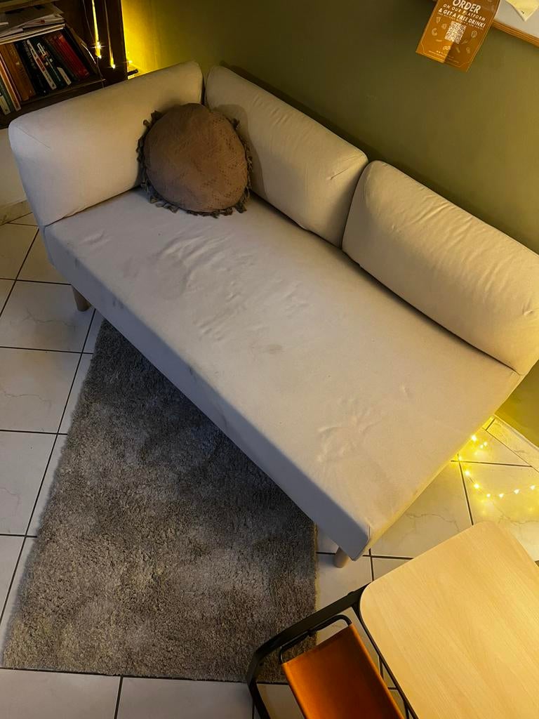 Zetel + tafeltje + tapijt, Ophalen, Gebruikt, Stof