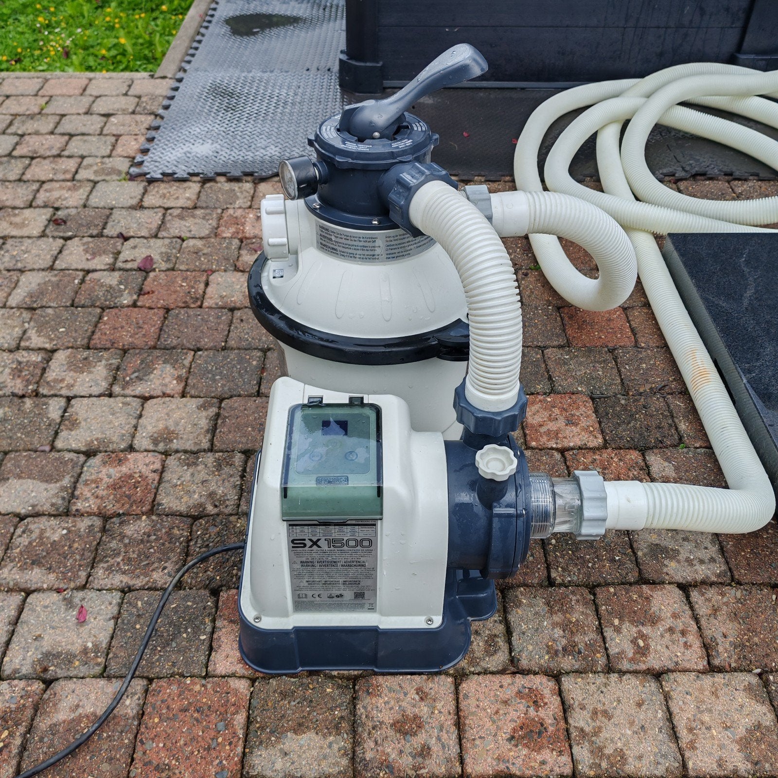 Pompe et filtre à sable INTEX SX1500 + tuyaux raccords rapid, Jardin & Terrasse, Piscines, Enlèvement