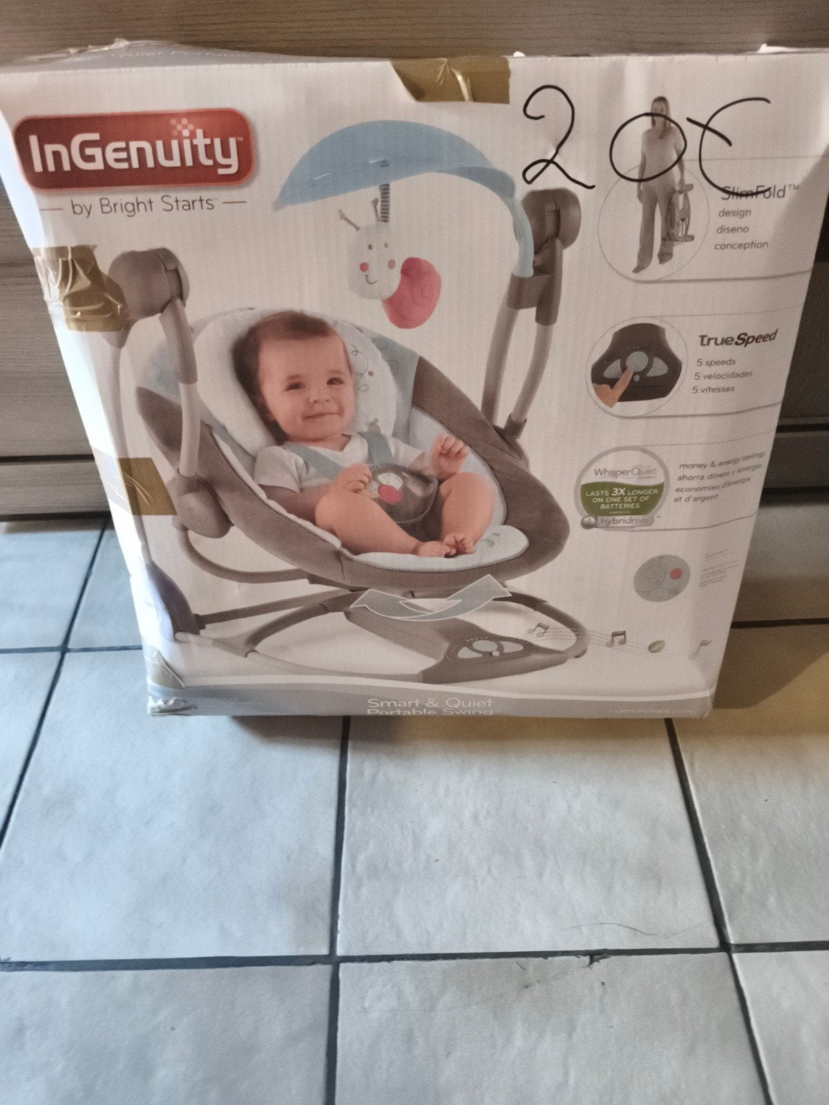 Baby schommel, Ophalen