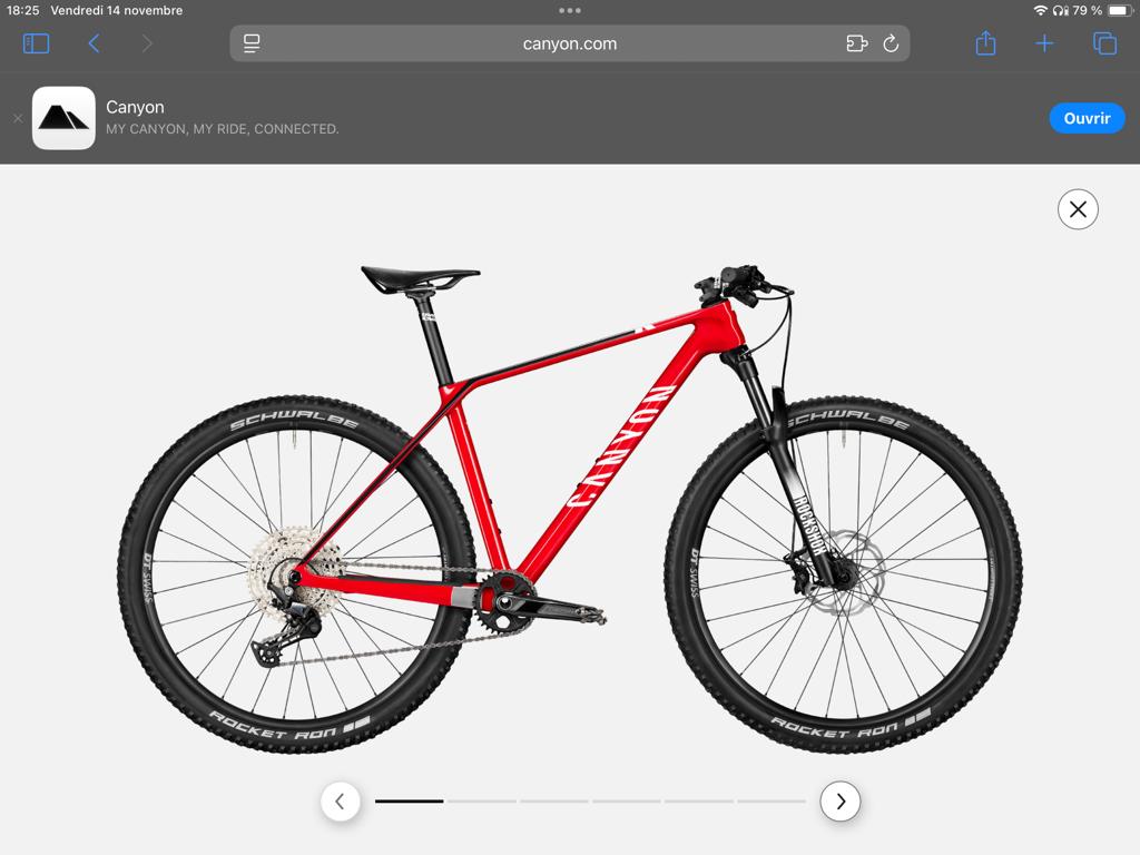 ATV XC CANYON CF5 (2024), Fietsen en Brommers, Fietsen | Mountainbikes en ATB, Zo goed als nieuw, Heren, Overige merken, Hardtail