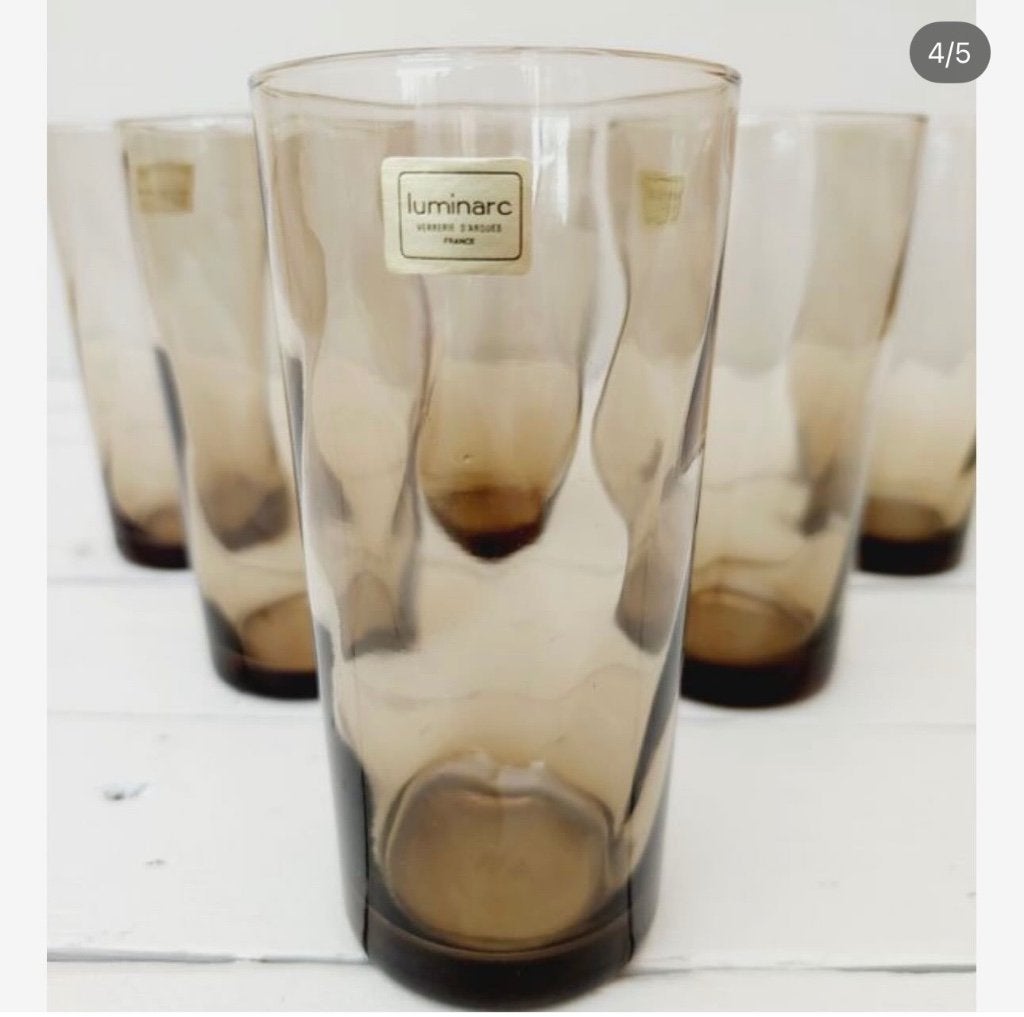 Prix unitaire des verres fumés Luminarc, Enlèvement ou Envoi