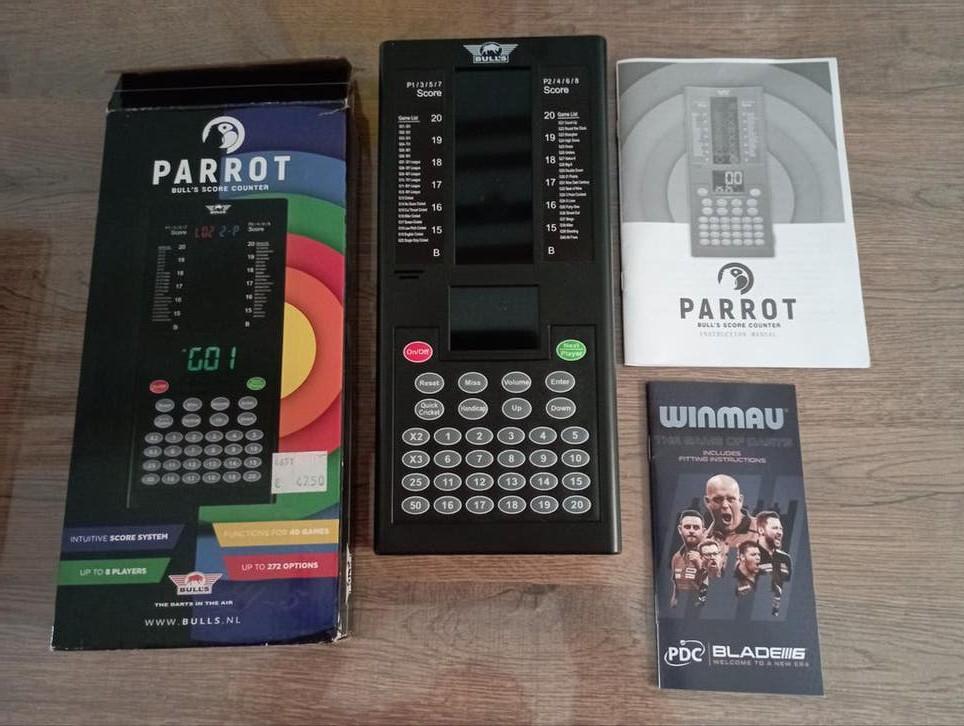 darts PARROT bull's scoreteller, Sport en Fitness, Darts, Ophalen, Zo goed als nieuw, Overige typen, Elektronisch