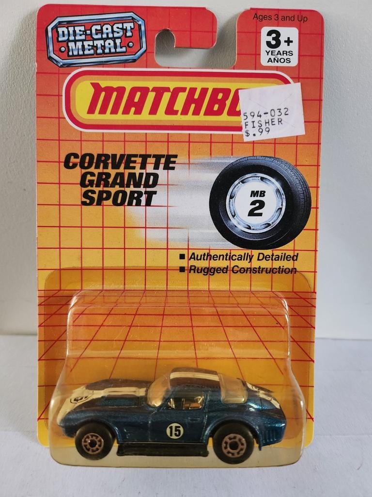 Matchbox 1965 Corvette Grand Sport (1990) G6 small 15, Ophalen of Verzenden
