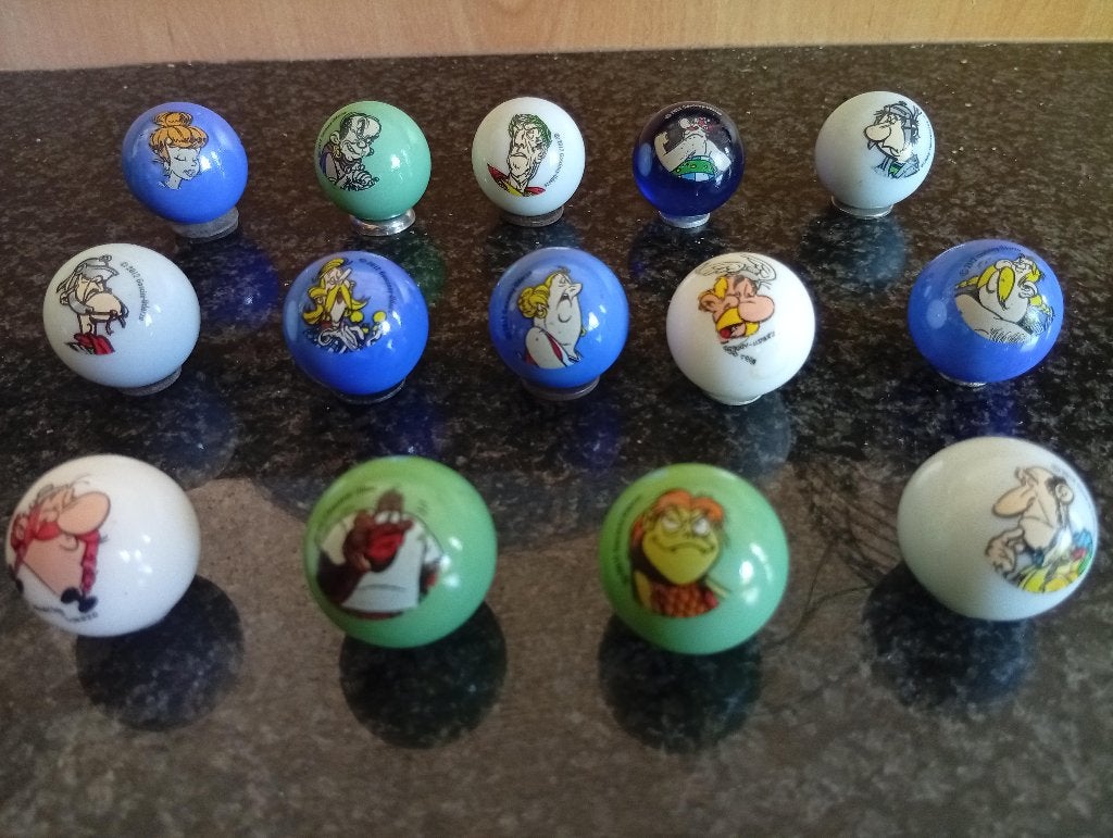 14 billes Astérix (vente à la pièce ou en lot)., Envoi, Astérix et Obélix, Neuf, Livre ou Jeu