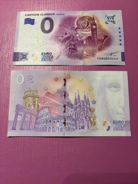 Souvenirticket ter waarde van €0 Cartoon Classics Peter Pan, Ophalen of Verzenden, Overige landen, Los biljet