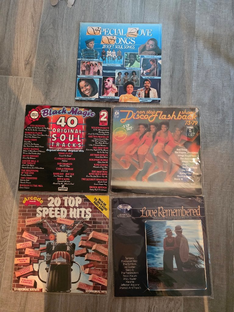 Vinyl platen top 40 top 25 soul disco love songs, CD & DVD, Enlèvement ou Envoi
