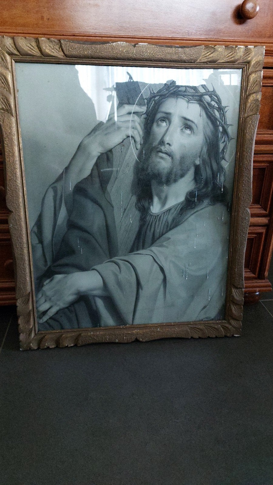 Cadre avec Christ, Enlèvement ou Envoi